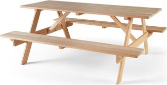 Oviala Mesa de picnic de madera