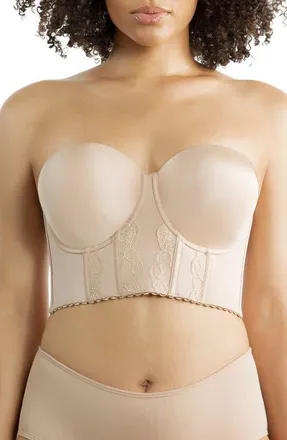 Affinitas Elissa Full Busted Strapless Bustier in European Nude at Nordstrom, Size 34