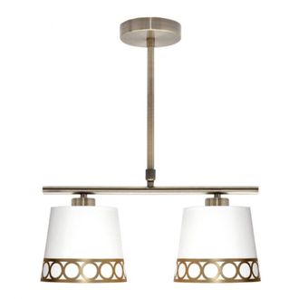 Fabrilamp Lampara Dalia 2xe14 Blanco/oro Regx40x16 Cm