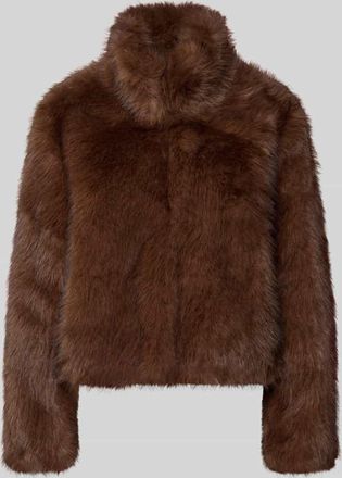 Smith & Soul Jacke aus Kunstfell in Dunkelbraun, Größe XXL