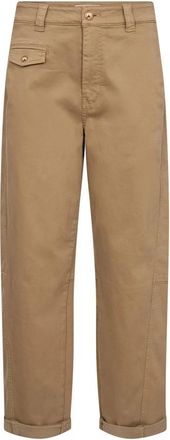 Mos Mosh Straight Broeken - Dames - Straight fit broeken - Bruin - W30 - Broeken