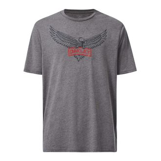 Oakley SI Eagle Tab Tee, Athletic Heather Grey, Medium