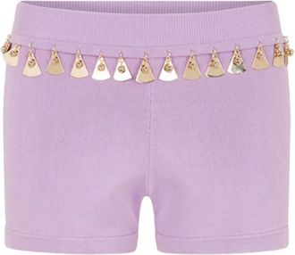 Paco Rabanne Shorts con decorazione - Viola
