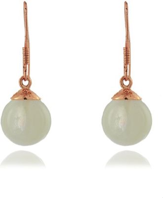 Luxenter 925 sterling zilver en cat-eye oorbellen met 18K ros&eacute;goud vergulde afwerking