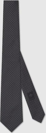 Gucci GG Silk Jacquard Tie, Grey, Silk
