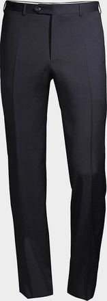 Canali Men & apos;s Wool Slim-Fit Trousers