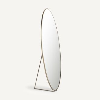 AM.PM Ovalen spiegel op voet in metaal ijzer, H170cm, Koban