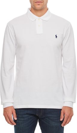 Polo Ralph Lauren Ribbed Polo with Two-Button Closure and Iconic Pony Emblem