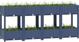 vidaXL Arriate Polipropileno 160x40x71 Cm Vidaxl
