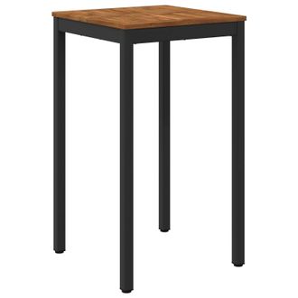 vidaXL Mesa De Bar Para Jard&iacute;n Natural Y Negro 60 X 60,5 X 105 Cm Vidaxl