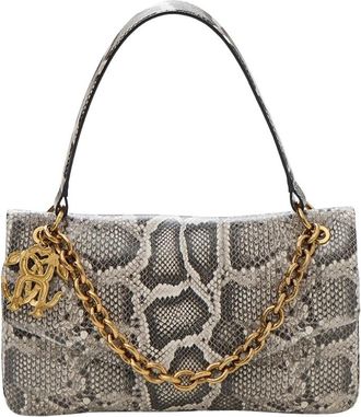 Just Cavalli Python-Print Leren Clutch - Dames - Handtassen - Veelkleurig - ONE Size - Leer - Tassen