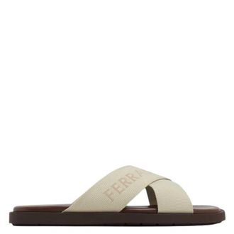 Ferragamo Fenice Crisscross Slide Sandals, Size 11