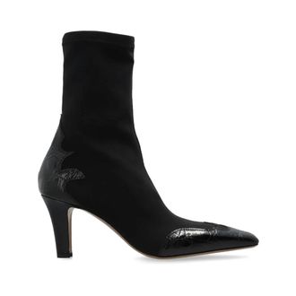 PARIS TEXAS Schoenen, Dames, Zwart, 40 EU, Leer, Belle Western Enkelboot