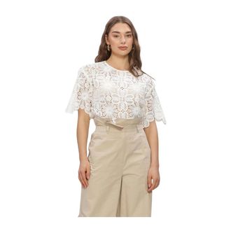 Copenhagen Muse Overhemden, Dames, Wit, M, Cmvilja Blouse