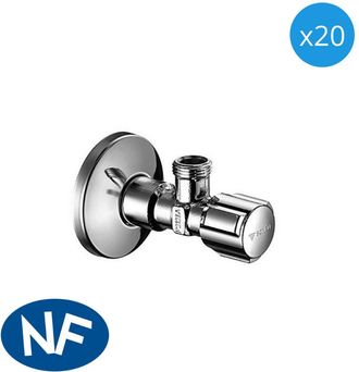 Schell Schell Comfort Juego De 20 Grifos Angulares Con Funci&oacute;n De Control, Clase De Caudal A (052120699-pro20)