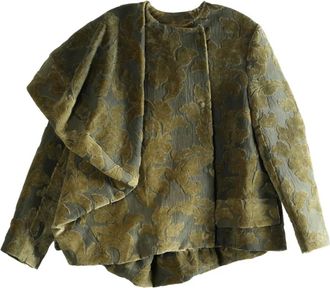 Uma Wang Gedrapeerd oversized jack - Groen