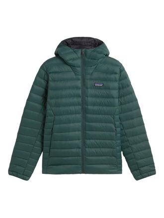 Patagonia hooded down jacket - men - Recycled Nylon/RDS Down - M - Green