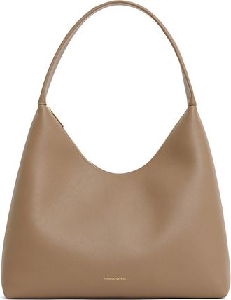 Mansur Gavriel Candy Pebbled Leather Shoulder Bag in Anise at Nordstrom