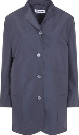 Jil Sander Dames, Mantels, Blauw, Maat: 2XL