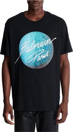 Balmain Hombre, Camisetas, Negro, Talla: S