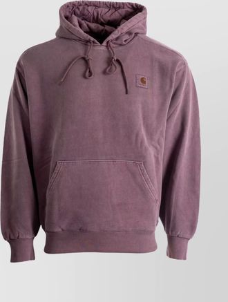 Carhartt Work in Progress cotton hoodie with logo and drawstring