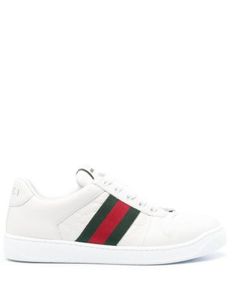 Gucci White Screener Sneaker