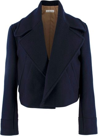 Golden Goose Navy Mena Cropped Wool Jacket Size XS