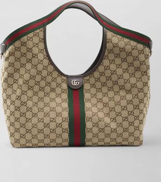 Gucci giglio large beach shopping tote bag