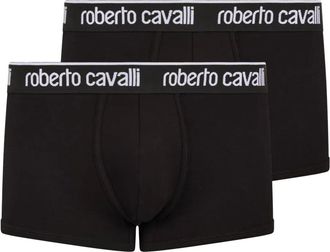 Roberto Cavalli Boxer con banda logo (2 pezzi) - Nero