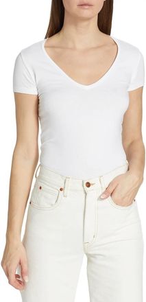 Majestic Filatures Soft Touch Tee In Blanc