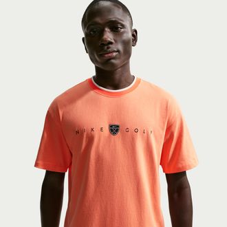 Nike Mens Loose-Fit Golf T-Shirt in Orange | IH2055-835