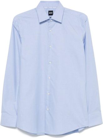 HUGO BOSS Light Blue Solid Pattern Shirt