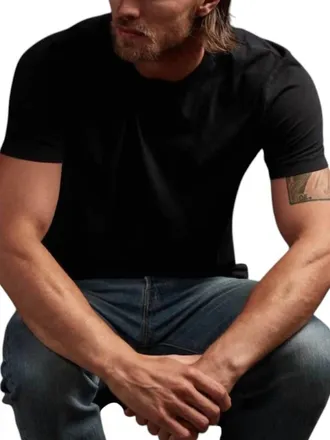 James Perse MenS Short Sleeve Crew Top In Deep