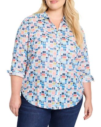 Nic+Zoe NIC+ZOE Plus Portofino Boyfriend Shirt