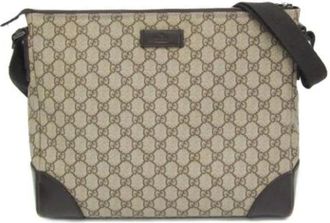 Gucci Pre-owned Cross Body Bags, female, Beige, Size: ONE SIZE Pre-owned Leather gucci-bags