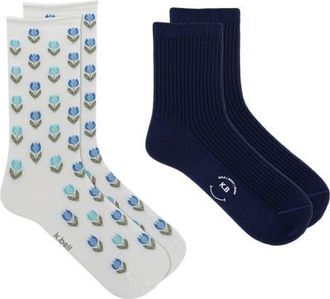 K. Bell Socks Tulips Crew Socks in Asst at Nordstrom, Size 9