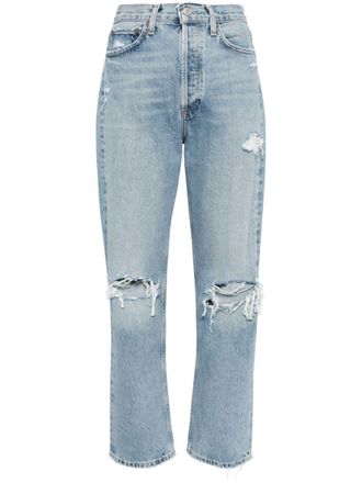 A Gold E 90s Pinch Waist straight-leg jeans - Blue