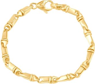 Pompeii3 Mens Designer Seed Link 14k Gold (25gram) or Platinum (41gram) 5.5mm Bracelet 8.5