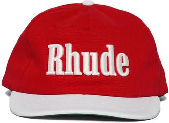 Rhude Logo-embroidered Two-tone Cap