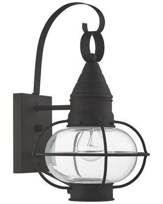 Livex Lighting Newburyport 1-Light Black Outdoor Wall Lantern