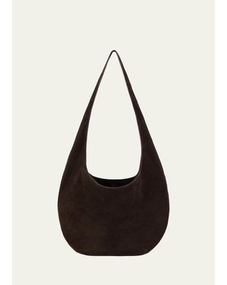 WE-AR4 The H Suede Hobo Bag