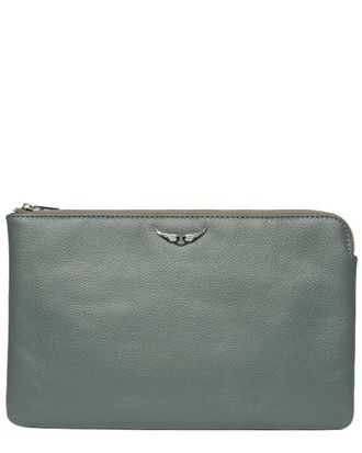 Zadig&Voltaire Uma Wings Grained Leather Pouch