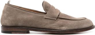 Officine Creative suede slip-on loafers - men - Calf Leather/Calf Leather/Calf Suede - 40 - Brown