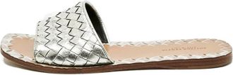Bottega Veneta Sandali con design Intrecciato - Argento