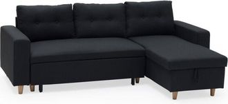 Happy Garden Happy Garden - Sofá cama wade 3 plazas color gris antracita