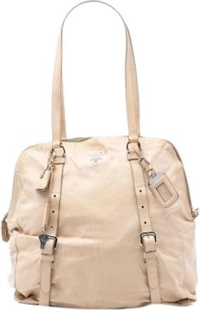 Prada Pre-owned Tote Bags, female, Beige, Size: ONE SIZE Pre-owned The New Look Tote Bag