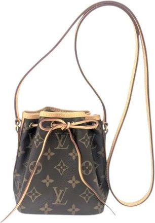 Louis Vuitton Pre-owned Bucket Bags, female, Brown, Size: ONE SIZE Pre-owned Canvas Bucket Bag
