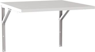 OEM Mesa Extensible De Pared Flip 68x68 Cm Gris - Tablero Para Cocinas Y Estancias Peque&ntilde;as
