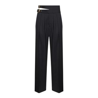 Chlo&eacute; Wide Trousers, female, Black, XS, High-rise Tailored Trousers