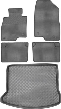 OEM Juego De Alfombrillas De Goma Para Coche Y Alfombrilla Para Maletero Para Mazda 3 Iii Hatchback (2013-2018)